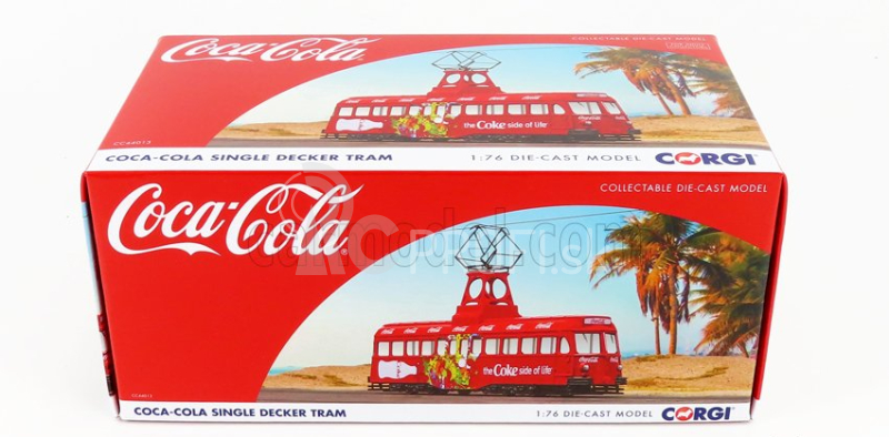 Corgi Blackpool Decker Single Tram Bus Coca-cola Coke Side Of The Life 1937 1:76 červená biela