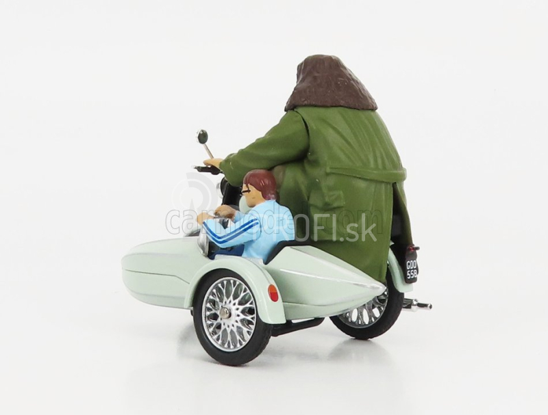 Corgi Motocykel Hagridov bočný vozík Harry Potter - film 1:36 Veľmi svetlá zelená