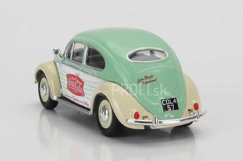 Corgi Volkswagen Beetle Maggiolino Coca-cola 1951 1:43 Zelená Biela Béžová