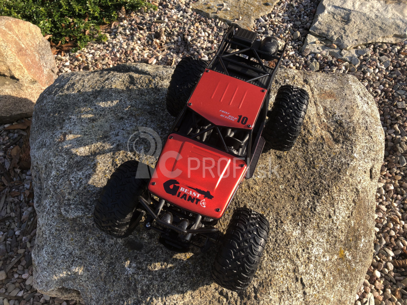 RC auto Important Miracle crawler, červená + náhradná batéria