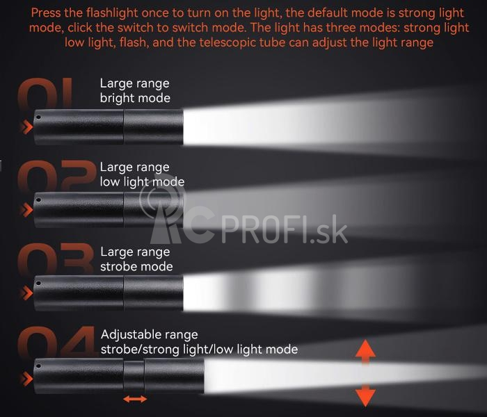 DJI MINI 3 Pro – dve LED svetlá (s batériou)