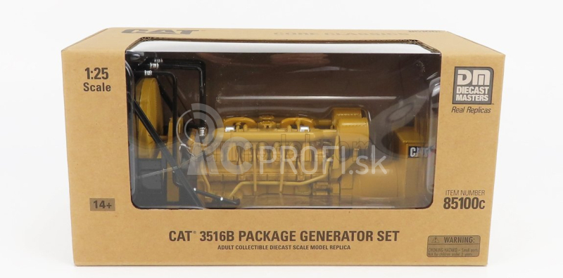 Dm-models Caterpillar Cat3516b Generatore - Generátorová súprava 1:25 žltá čierna