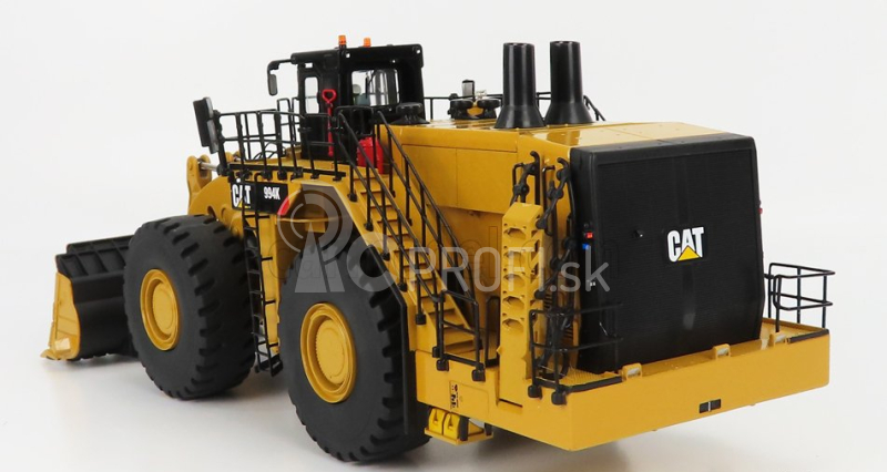 Dm-models Caterpillar Cat994k Ruspa Gommata - škrabací traktor - kolesový nakladač - konfigurácia Rock 1:50 žltá čierna