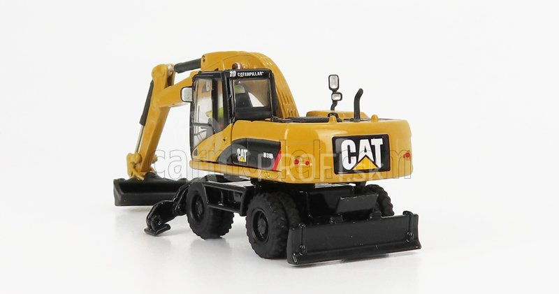 Dm-models Caterpillar Catm318d Escavatore Gommato - traktor hydraulický škrabák 1:87 žltá čierna