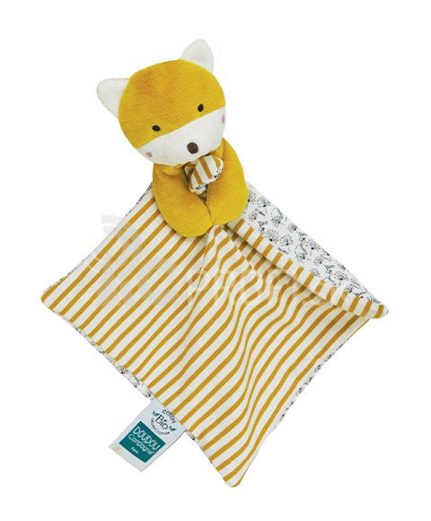 Doudou Fox s BIO bavlnenou dekou 20 cm