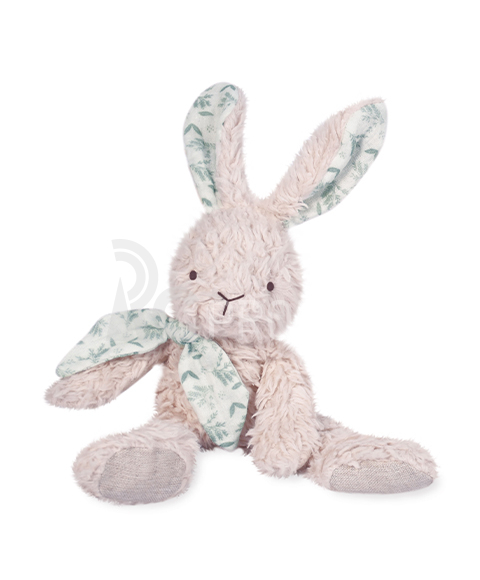 Doudou Šedý plyšový králik z organickej bavlny 25 cm
