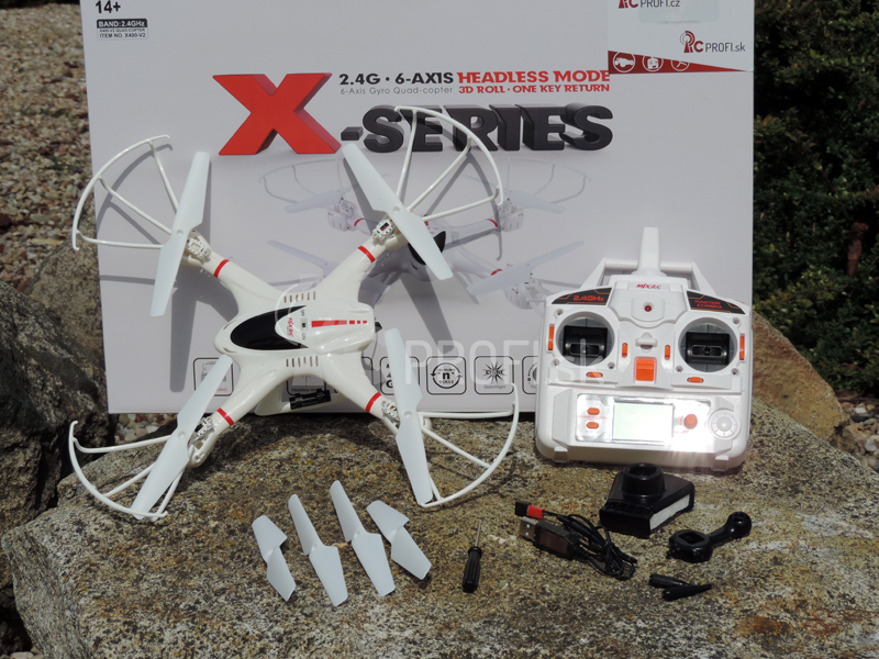 RC kvadrokoptéra MJX X400 + kamera