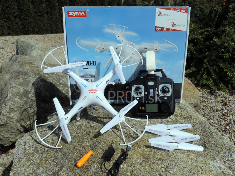 Dron Syma X5SW, biela