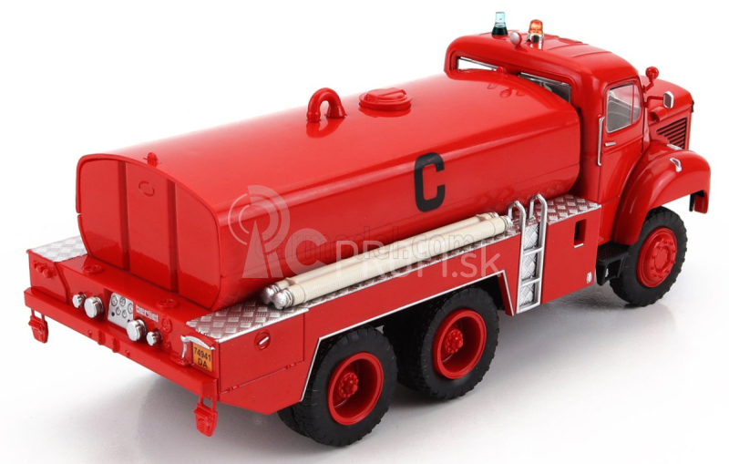 Edicola Berliet Gbc 34 Cisterna 1964 - Hasičské auto - Vigili Del Fuoco - Feuerwehr 1:43 Červená