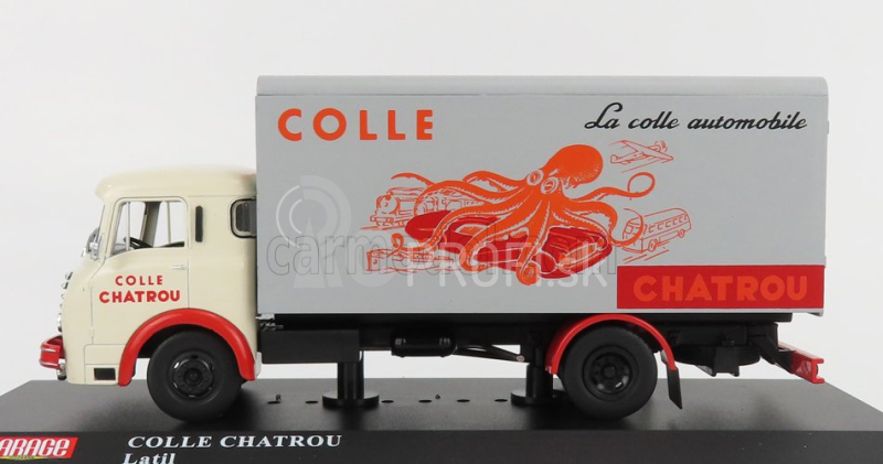 Edicola Latil H14a Nákladné auto Colle Chatrou 1957 1:43 Krémová červená sivá