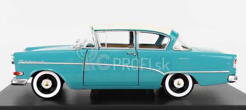 Edicola Opel Olympia Rekord P1 1957 1:24 tyrkysovo biela