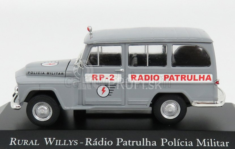 Edicola Rural Willys Radio Patrulha Policia Military Police 1970 1:43 Grey