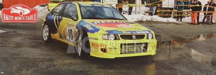 Edicola Seat Cordoba Wrc Repsol N 10 Rally Montecarlo 1999 P.liatti - C.cassina 1:43 Žltá Modrá