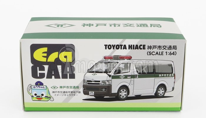 Era-models Toyota Hiace Minibus Police 2009 1:64 bielo-zelená