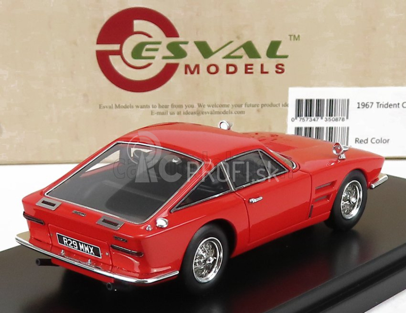 Esval model Trident Clipper Coupe 1967 1:43 Červená
