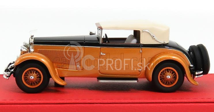 Evrat Delage D8s Cabriolet Figoni Closed Maharaja Of Holkar 1930 1:43 oranžová čierna