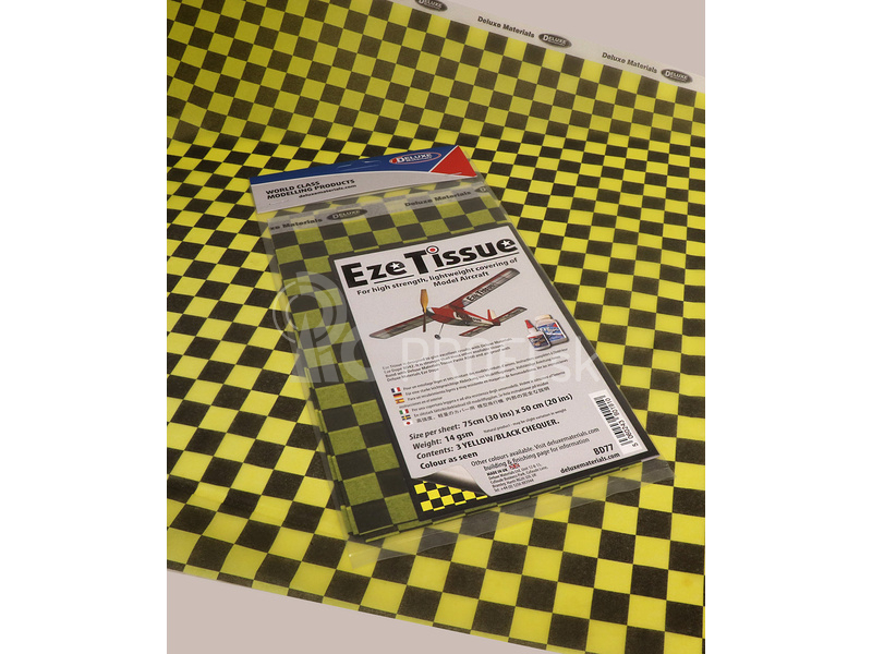 Eze Tissue Coating Paper 14g/m2 75x50cm žlto-čierna kocka (3ks)