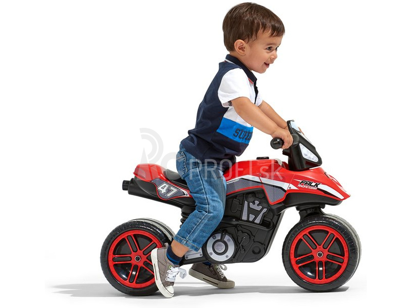 FALK - Detský Moto Racing Team na kolieskach červený