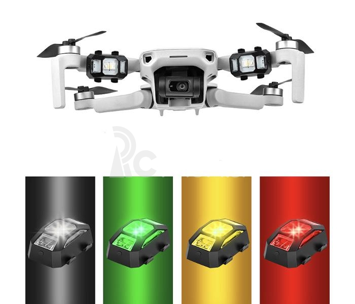 Farebný dobíjací LED stroboskop pre drony (vrátane batérie)