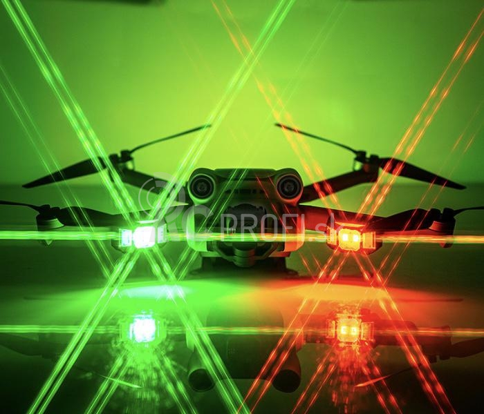 Farebný dobíjací LED stroboskop pre drony (vrátane batérie)