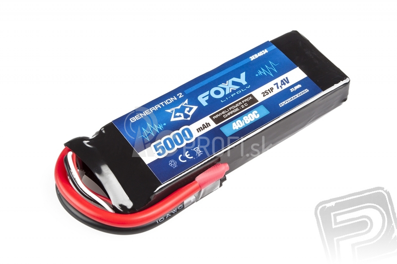FOXY G2 - LC Li-Pol 5000mAh/7,4V 40/80C 37,0Wh