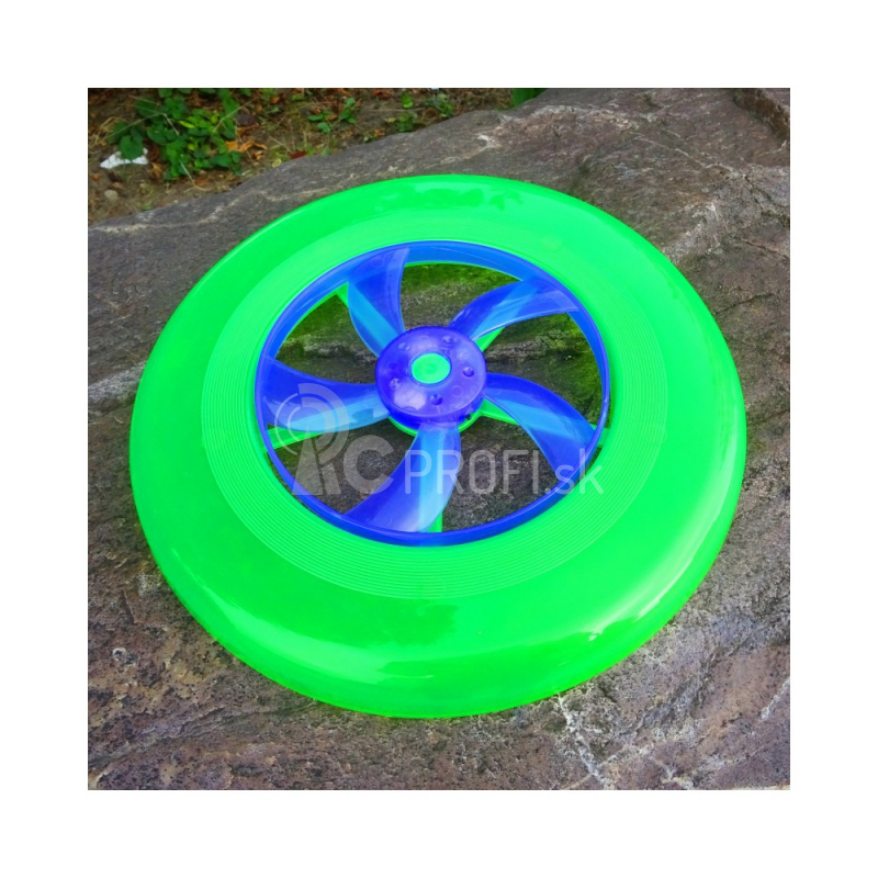 Frisbee s LED a funkčným rotorom Light Up