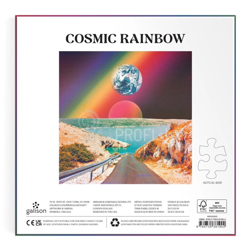 Galison Puzzle Cosmic Rainbow 500 dielikov