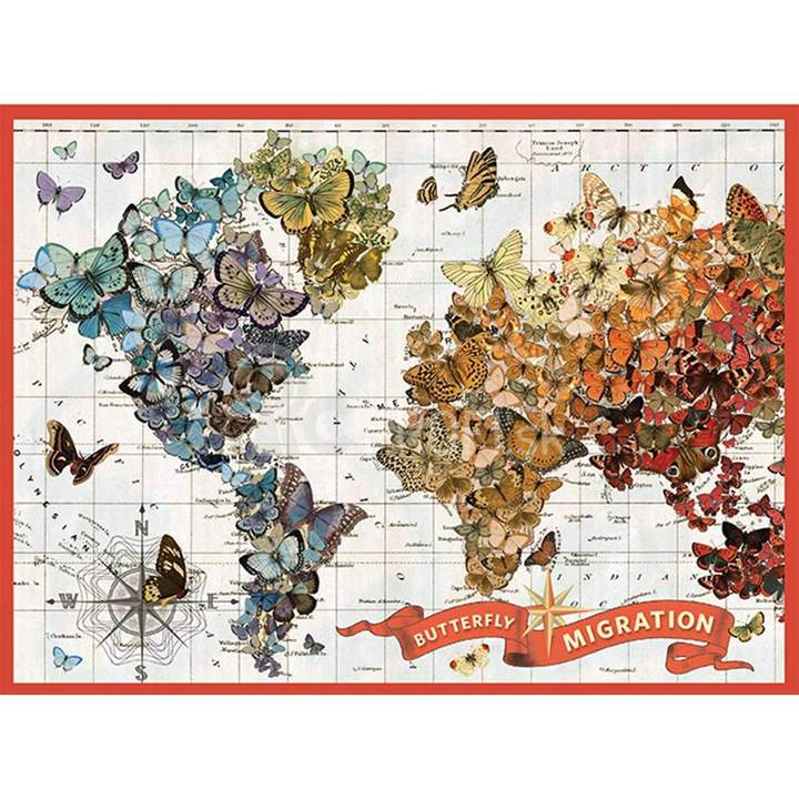 Galison Wendy's Golden Butterfly Migration Puzzle 1000 dielikov