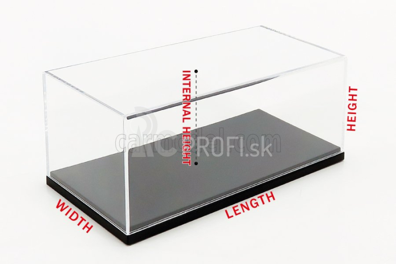 Gp-replicas Vetrina display box Only Transparent Cover - Solo Copertura Trasparente - Lungh.lenght 32.5cm X Largh.width 16cm X Alt.height 13.4cm (altezza Interna Interior Height 13.2cm ) 1:18 Plastic Display
