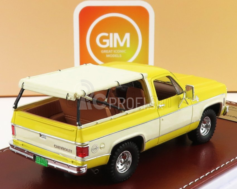 Great-iconic-models Chevrolet Blazer K5 1973 Open Top 1:43 žltá biela