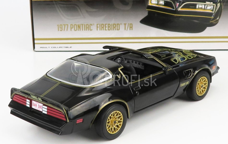 Greenlight Pontiac Firebird Trans-am 1977 1:24 čierna zlatá