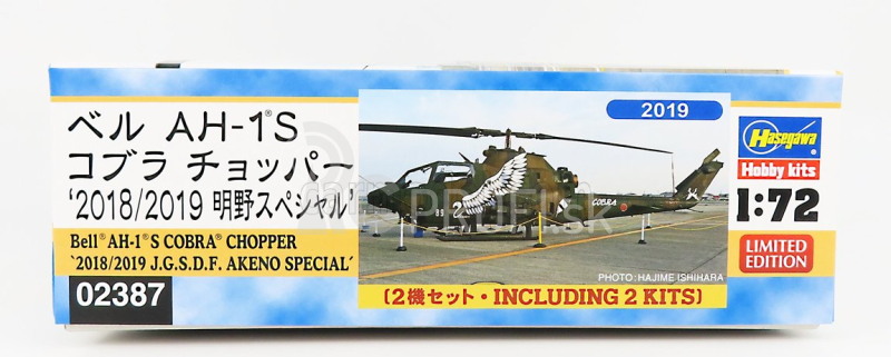 Hasegawa Bell Ah-1s Cobra Helikoptéra Vojenská 1:72 /