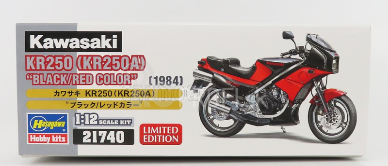 Hasegawa Kawasaki Kr250 Motocykel 1984 1:12 /