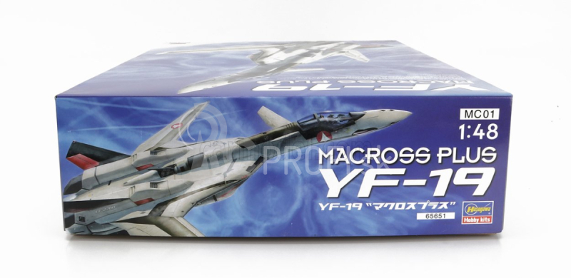 Hasegawa Tv seriál Yf-19 Robot Advance Variable Fighter Airplane Macross Plus 1:48 /
