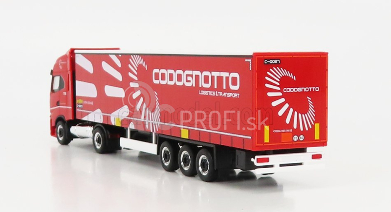 Herpa Iveco fiat S-way Truck Telonato Codognotto Transports 2020 1:87 Červená