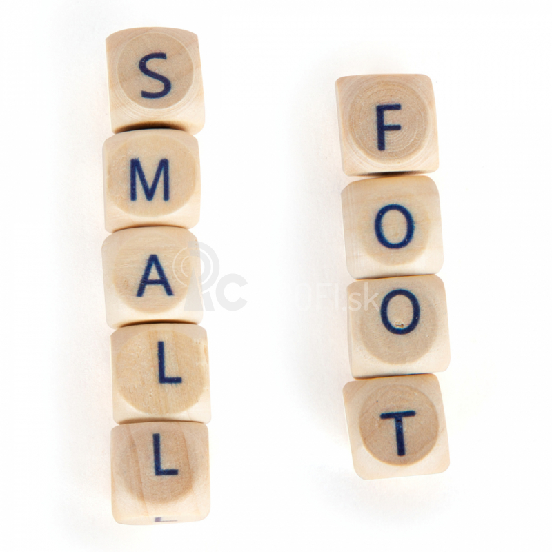 Hra na tvorbu drevených písmen Small Foot