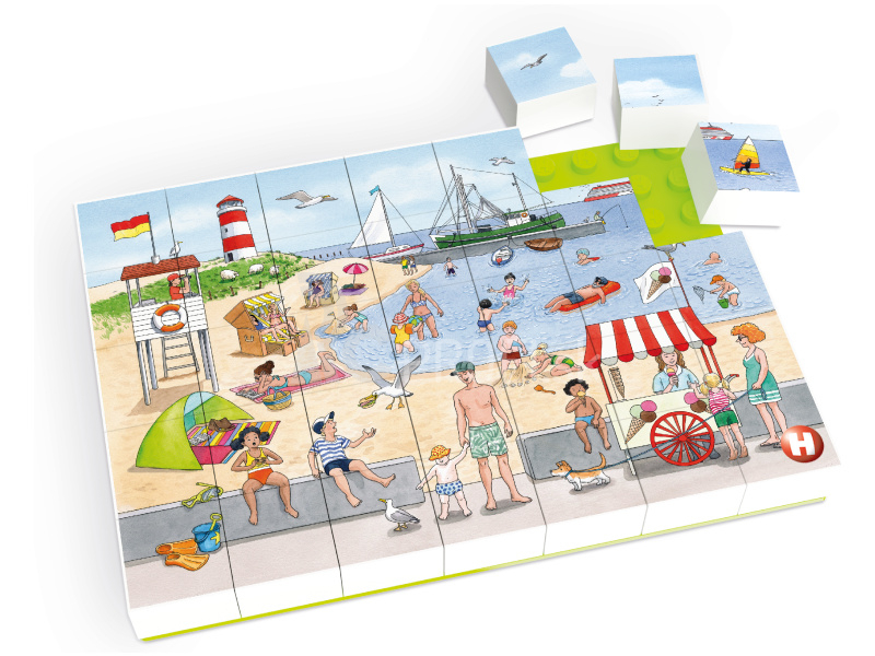 HUBELINO Puzzle - Dovolenka na pláži