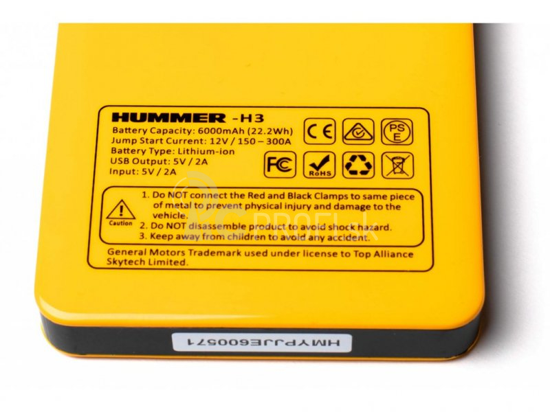 HUMMER H3 – štartovacia powerbanka