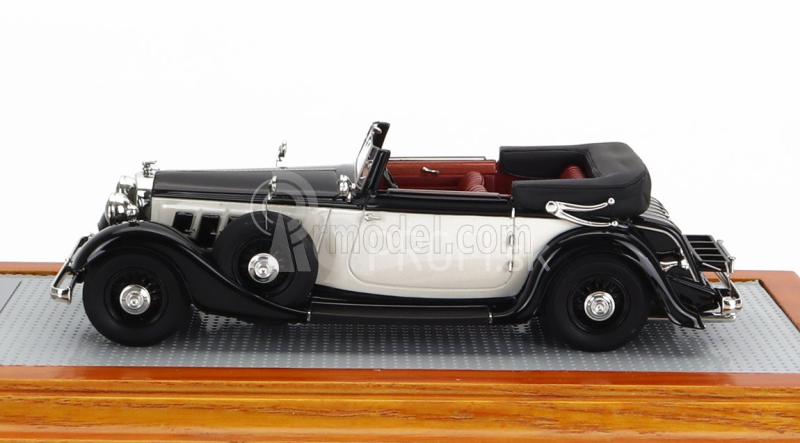 Ilario-model Horch 780 Sport Cabriolet Open 1933 1:43 Biela čierna
