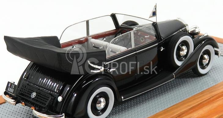 Ilario-model Horch 830bl Cabriolet Open 1936 - Generál De Gaulle 1:43 Black