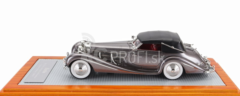 Ilario-model Mercedes benz 540k Sn130947 Spezial Roadster Erdmann & Rossi Cabriolet Closed 1936 1:43 Grey Met Black