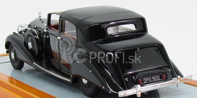 Ilario-model Rolls royce Piii 3cp130 Sedanca De Ville Hooper Semiconvertible 1937 1:43 Black