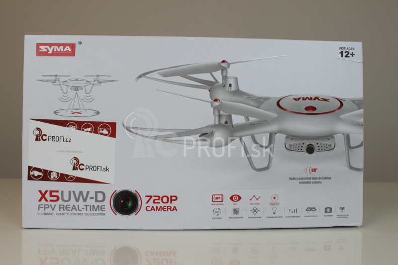 Dron Syma X5UW-D, biela