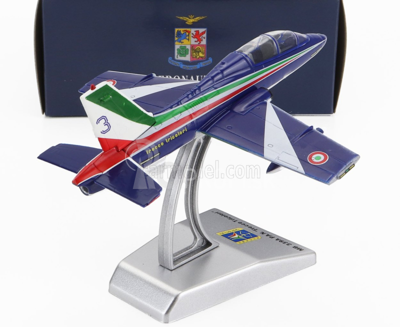 Italeri Aermacchi Mb339a Livrea 2023 N 3 Frecce Tricolori - 313. Gruppo Addestramento Acrobatico Taliansko 1:100 Modrá biela