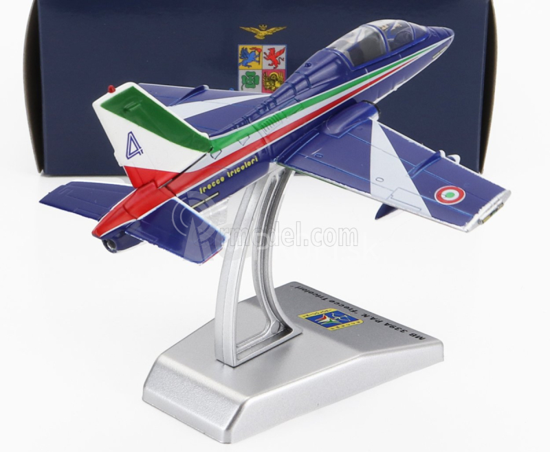 Italeri Aermacchi Mb339a Livrea 2023 N 4 Frecce Tricolori - 313. Gruppo Addestramento Acrobatico Taliansko 1:100 Modrá biela