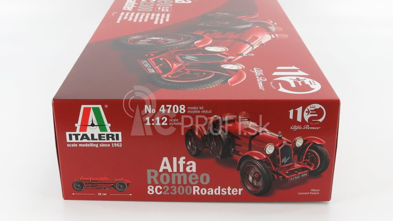 Italeri Alfa romeo 8c 2300 1931 1:12 červená