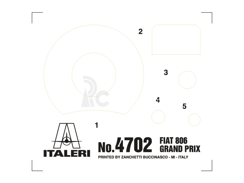 Italeri auto 4702 – FIAT 806 GRAND PRIX (1:12)