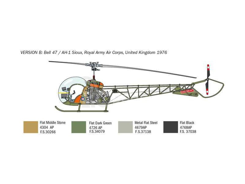 Italeri Bell OH-13 Sioux Corean War (1:48)