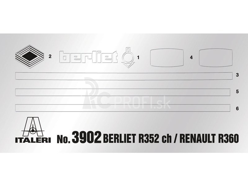 Italeri BERLIET R352ch/RENAULT R360 (1:24)
