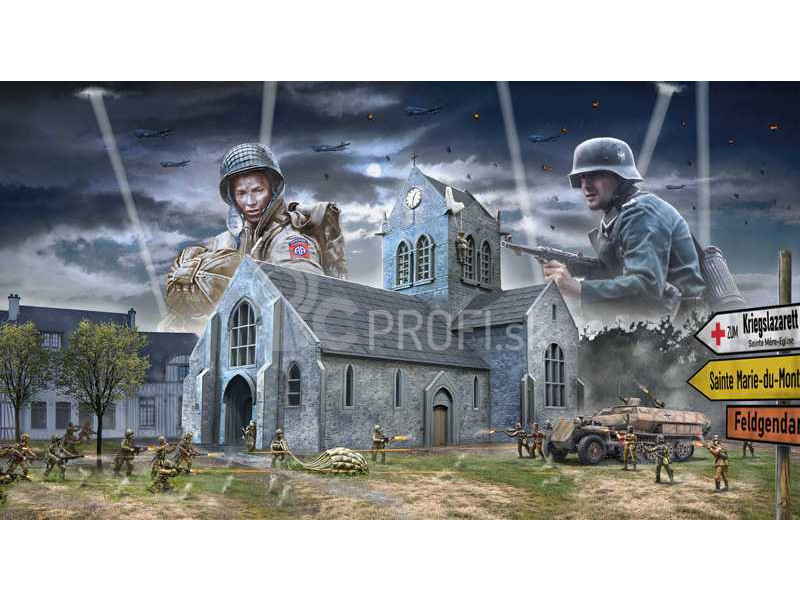 Italeri bitka o Normandiu: Saint-Mere-Église 6. júna 1944 (1:72)